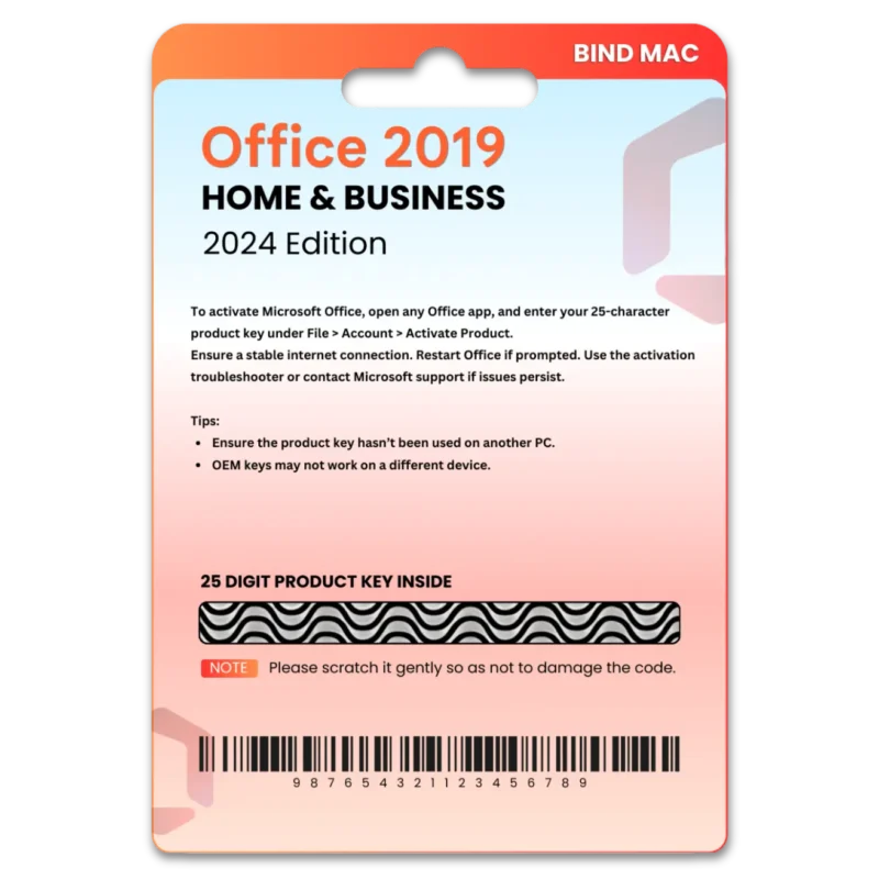 Office 2019 Home & Business for 1 MAC