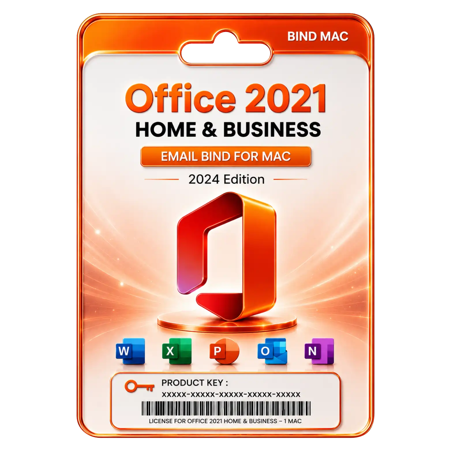 Office 2021 H&B Bind Key Office 2021 Home & Business Bind Key For Mac - Image 1