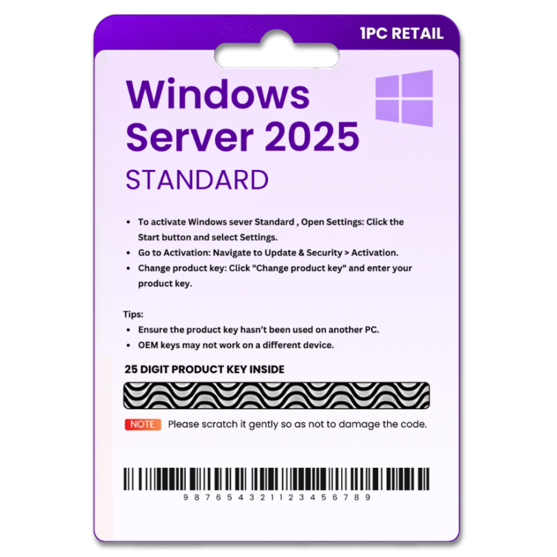 Windows Server 2025 Standard 1PC