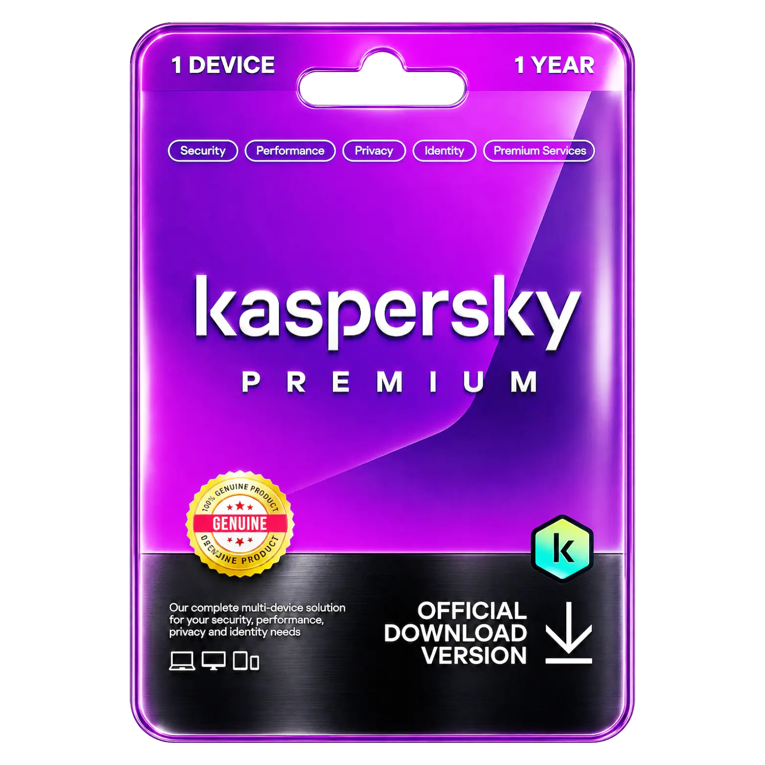 Kaspersky Premium (1) Kaspersky Premium Antivirus 1 Device for 1 Year Protection - Image 1