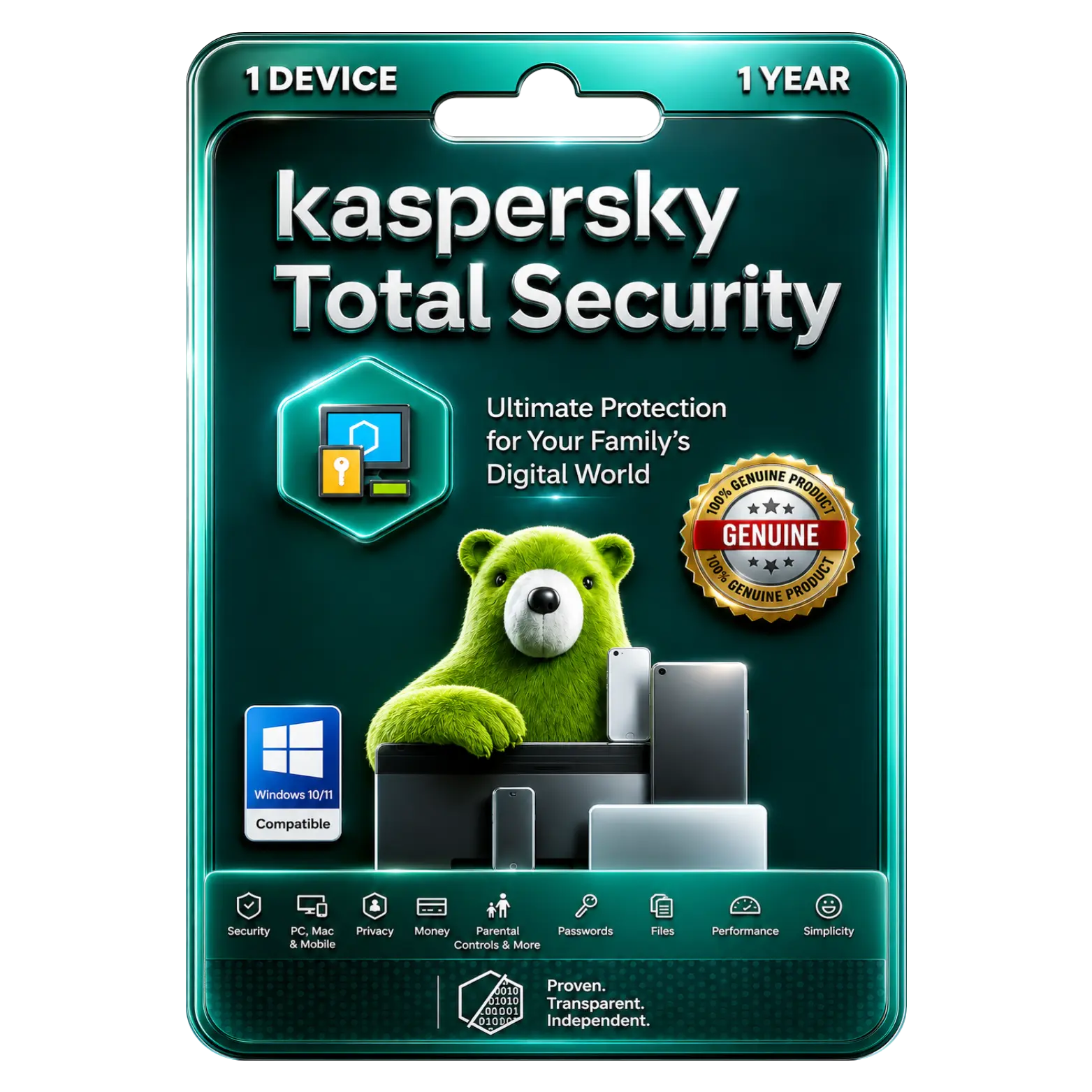 Kaspersky Total Security (1) Kaspersky Total Security 1 Device for 1 Year Protection - Image 1