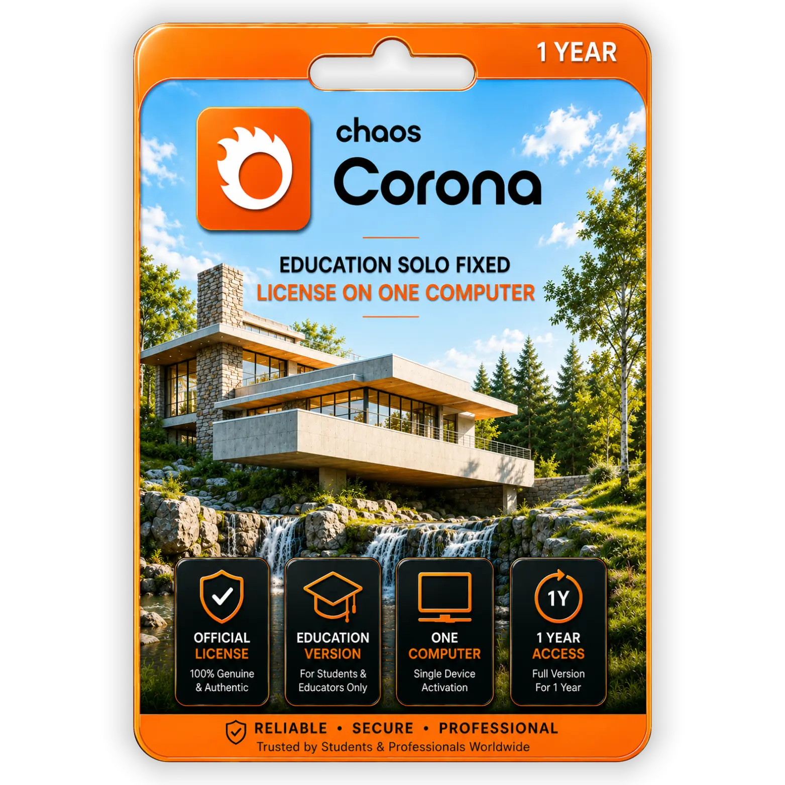 Chaos Coronaq Chaos Corona (Education) – Renderer for architectural visualization | 1 Year - Image 1