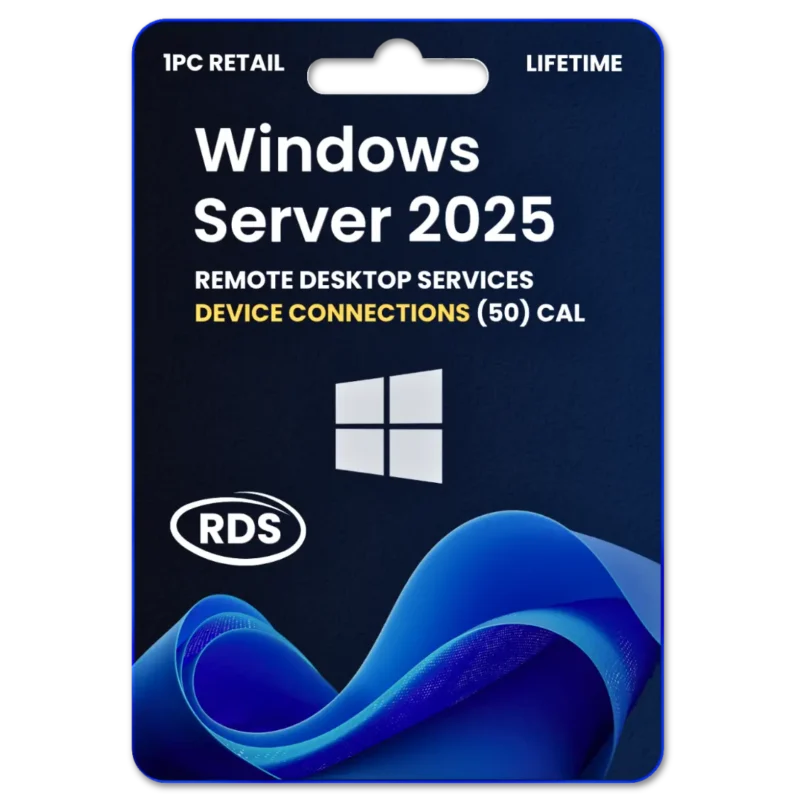 Windows Server 2025 Remote Desktop Services Device connections (50) CAL