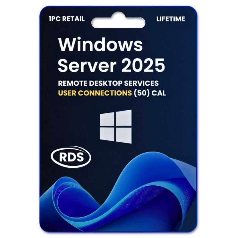 Windows Server 2025 Remote Desktop Services User connections (50) CAL