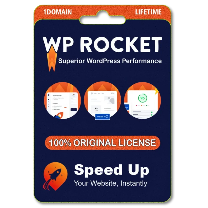WP Rocket With Original License Key For 1 Year Auto Update