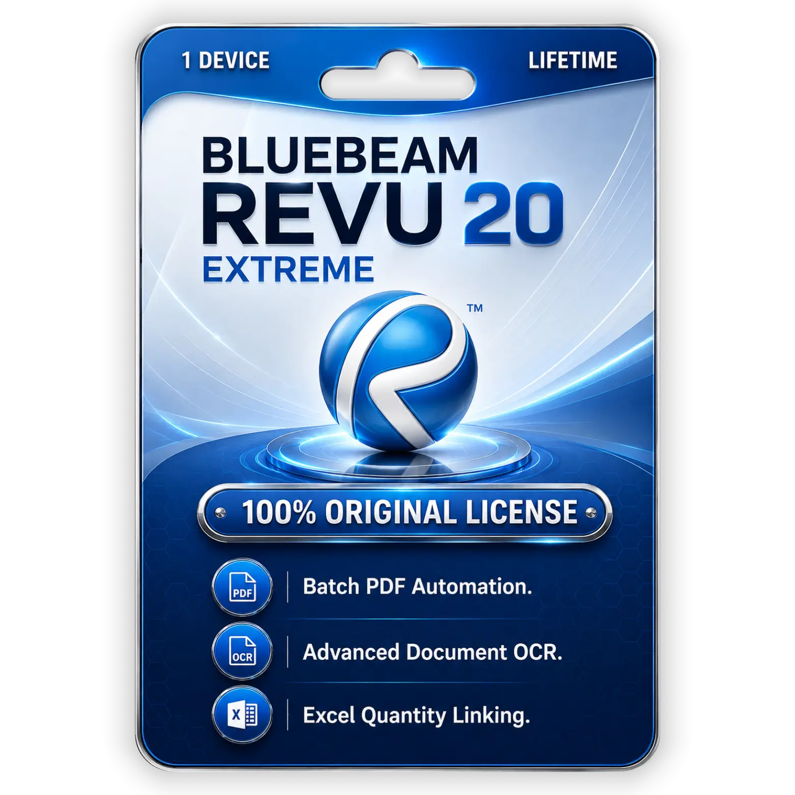Bluebeam Revu 20 Extreme Bluebeam Revu eXtreme 20 Lifetime License - Image 1