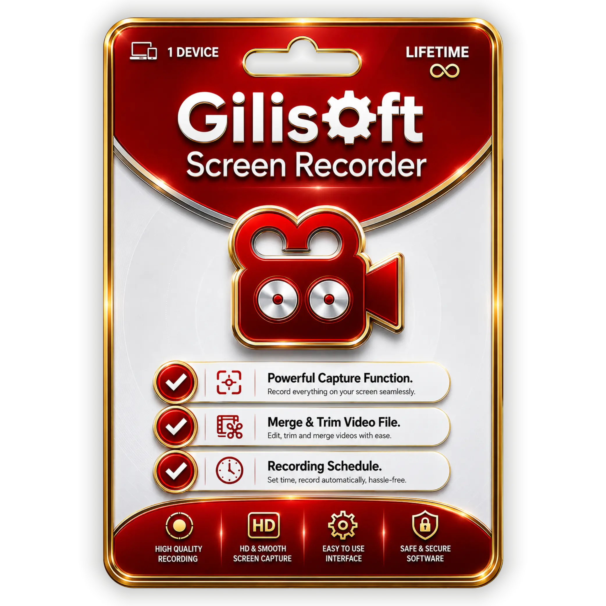 Gilisoft Screen Recorder Gilisoft Screen Recorder 1 Device Lifetime Key - Image 1