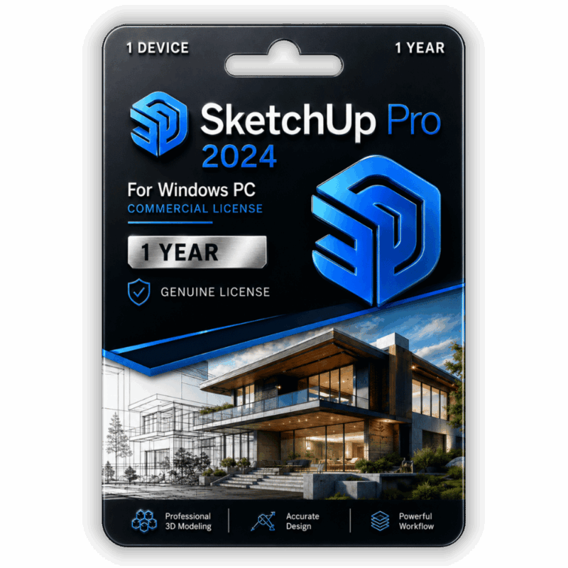 SketchUp Pro 2024 Commercial License 1 Year