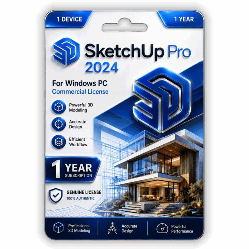 SketchUp Pro 2024 Commercial License 1 Year