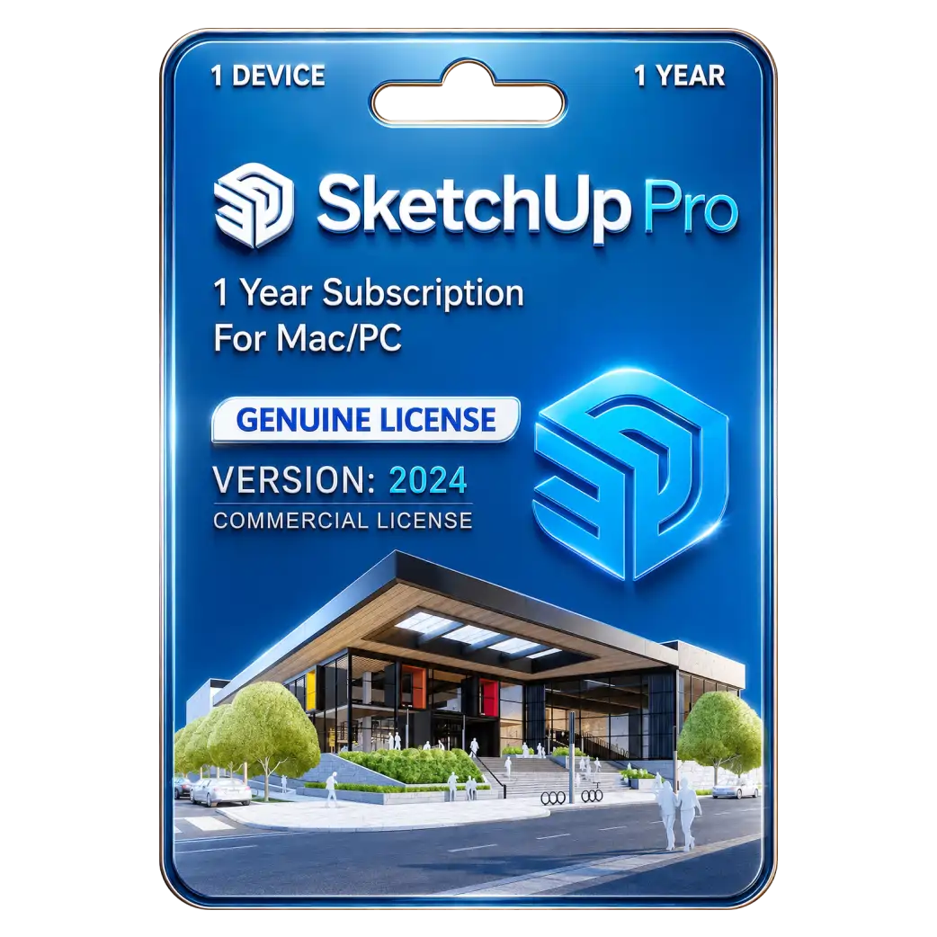 Sketchup Pro 2025 Commercial License 2 SketchUp Pro 2024 Mac/PC Original License 1 Year - Image 1