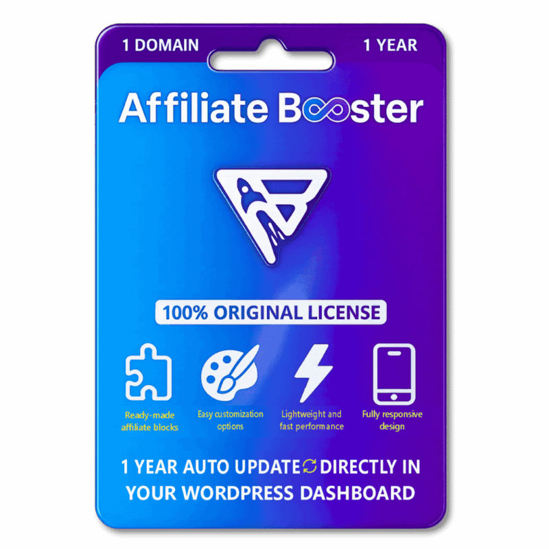 Affiliate booster Premium With Original License Key