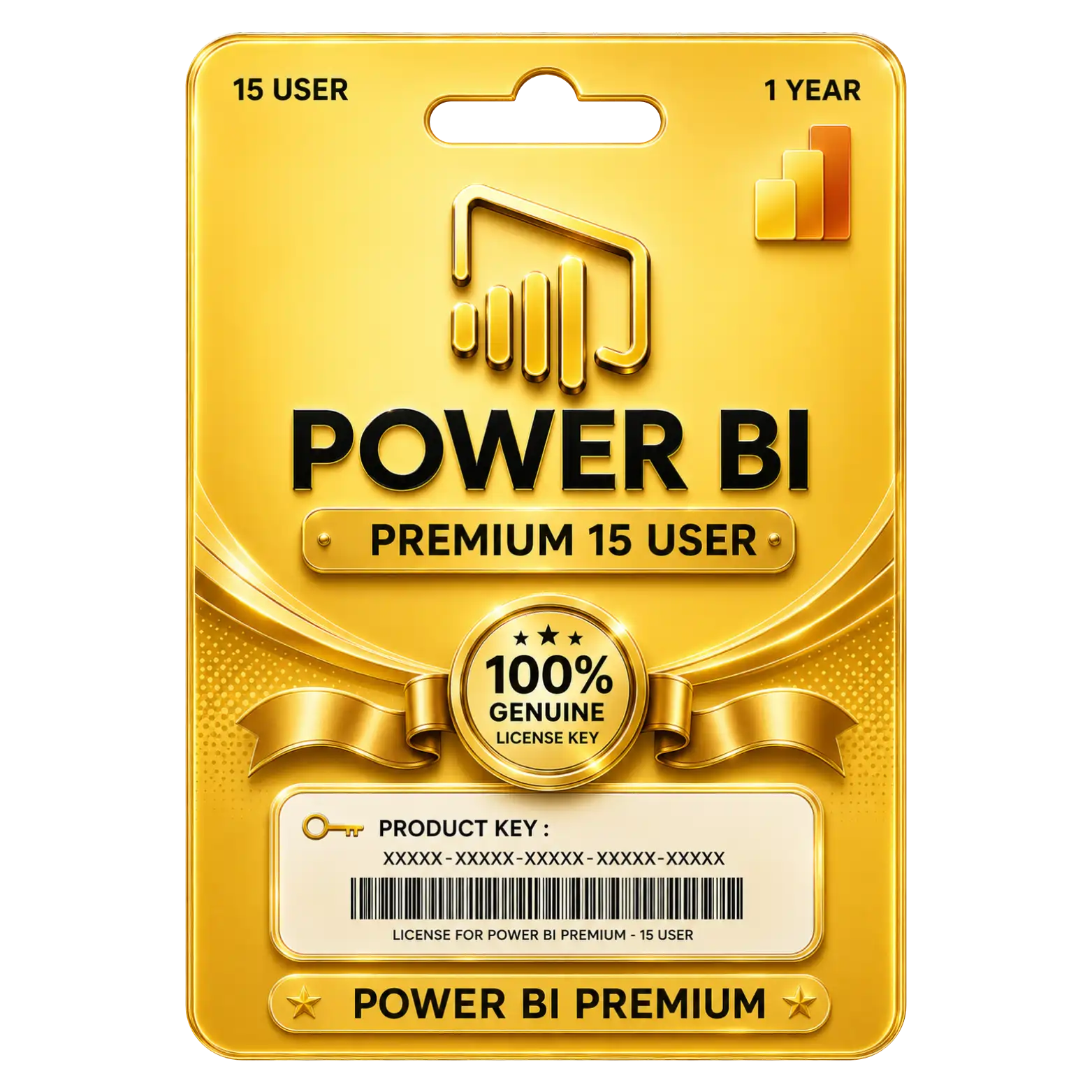 Power BI 15PC Power BI Premium 15 User for 1 Year Original License Key - Image 1